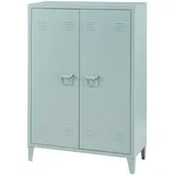 [en.casa] Metallschrank Oripää 110x75x33 cm Graublau