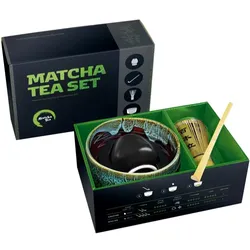 Matcha Tea Matcha Set Profi Kaoru Geschenkset zur Zubereitung von Getränken