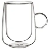 Villeroy & Boch Artesano Hot&Cold Beverages Latte-Macchiato-Glas, 2tlg., doppelwandige Gläser für Kalt- und Heißgetränke, 250 ml, Borosilikatglas, spülmaschinenfest, mikrowellensicher