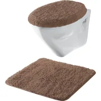 Erwin Müller Hänge-WC-Set 2-TLG. Rhodos Uni, WC-Vorlage, WC-Deckelbezug rutschhemmend