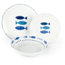 Excelsa Ocean Tafelservice 18-tlg. weiß/hellblau