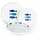 Excelsa Ocean Tafelservice 18-tlg. weiß/hellblau