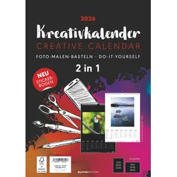 Kreativ-Kalender A4 - 2 in 1 - Kalender 2026