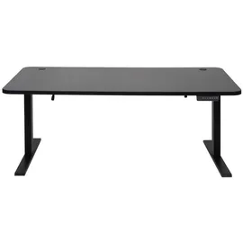 MCW Schreibtisch MCW-D40, Computertisch, elektrisch höhenverstellbar 160x80cm 53kg MVG ~ schwarz, schwarz