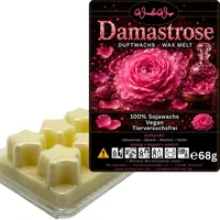 WonderWax Duftwachs Wax Melts für Duftlampe, 6 Sterne Duftmelt Wachsmelt Sojawachs Duftwachs Würfel für Raumdüfte, Wachs Duftöl Winter Indoor Schmelzen für Aromalampe Damastrose