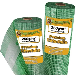 Aquagart 5m Gitterfolie, Gartenfolie, Gewächshausfolie, Frühbeetfolie 1,5m breit