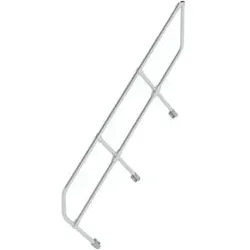 MUNK zweiter Handlauf Aluminium-Treppe 45° 7 Stufen