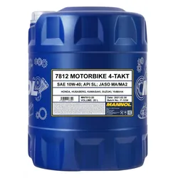 SCT - MANNOL Mannol 7812 4-Takt Motorbike 10W-40 [20L] Motoröl  MN7812-20