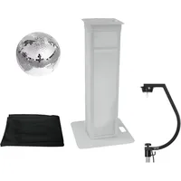Eurolite Set Spiegelkugel 30cm mit Stage Stand variabel + Cover Schwarz