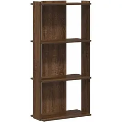 vidaXL Bücherregal 3 Böden Braun Eiche-Optik 60x30x120cm Holzwerkstoff