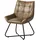Massivmoebel24 Polsterstuhl Leder beige
