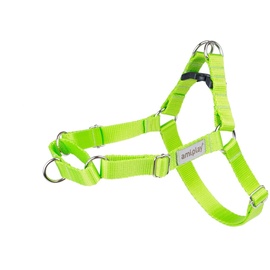 amiplay Hunde-Geschirr Verstellbares Hunde Brustgeschirr Easy Go SAMBA, farbenfrohe Designs grün XL 65-95 c , d x 2,5cm