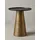 KADIMA DESIGN Beistelltisch, Exquisites Schwarz-Gold Muster, Handgefertigt und Praktisch, 40x40 cm