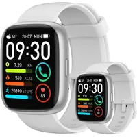 Smartwatch für Damen und Herren, HD-Smartwatch mit über 110 Sportmodi, Fitness-Tracker, Schrittzähler mit Bluetooth-Anrufen - Weiß