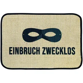 WohnDirect Fussmatte, Anthrazit, Textil, 40x60 cm, Oeko-Tex® Standard 100, Teppiche & Böden, Fuß & Stufenmatten, Fußmatten und Schmutzfangmatten