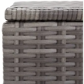 vidaXL Gartenbox Poly Rattan 100x50x50 cm Grau
