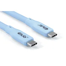 Club 3D USB Typ-C zu Typ-C Kabel 20 Gbps 240W 4K60Hz 2m blau