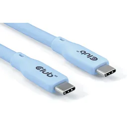 Club 3D USB Typ-C zu Typ-C Kabel 20 Gbps 240W 4K60Hz 2m blau