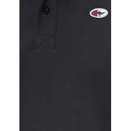KangaROOS Poloshirt Kurzarm, mit Polokragen, aus Piqué-Stoff, aus 100% Baumwolle, Gr. M (48/50), marine, , 31921439-M