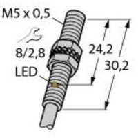 Turck Sensor bündig PNP, Schließer BI1U-EG05-AP6X