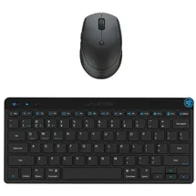JLAB Go GO Wireless Bluetooth Tastatur und Maus-Set DE-Layout, Mehrere Verbindungsoptionen, Multifunktionaler Medienregler