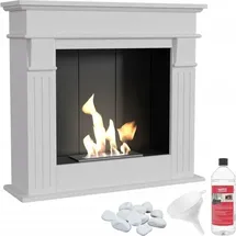 Kratki Portal Bioethanolkamin AUGUST weiß