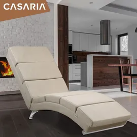CASARIA Relaxliege London 186 x 89 x 55 cm Beige