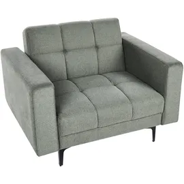 Beliani Sessel ALNES Stoff 72 x 71 x 70 cm Dunkelgrün mit verstellbarer Rückenlehne