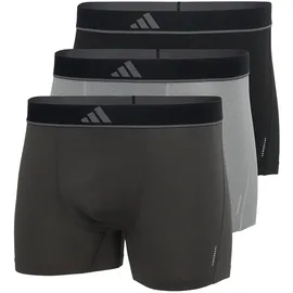 adidas Active Micro Flex Eco Boxershorts Schwarz / Grau XXL 3er Pack