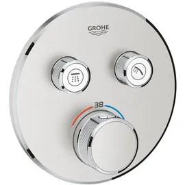 Grohe Grohtherm SmartControl Thermostat mit 2 Absperrventilen, supersteel,
