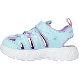 SKECHERS Play Scene Splash-Cute Crew Sandalen, Türkis/Lavendel, 9 Toddler