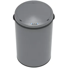 Svita Sensor-Mülleimer 30L Stahl Mülleimer mit Sensor Abfalleimer Küche Grau