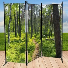 Westerholt Paravent mit Fotodruck Wald
