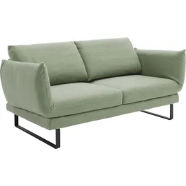 Schöner Wohnen 2-Sitzer "Spin, Multifunktionssofa, bequem und hochwertig verarbeitet", grün, B:228cm H:85cm T:215cm, 100% Polyester, SCHÖNER WOHNEN-KOLLEKTION, Sofas, Drehsitz-Funktion, USB-Anschluss, Armlehnfunktion, Rückenverstellung
