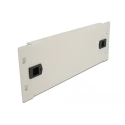 Delock Network Cabinet Blind Cover - Rack-Blindabdeckungsplatte - Grau - 2U - 25