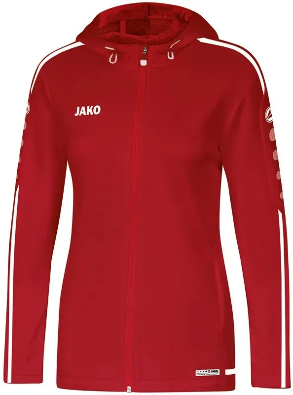 Jako Kapuzenjacke Striker 2.0 38 Chilli rot/weiss 42 - Farbe:Chilli rot/weiss$Größe:42