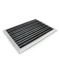 casa pura Optimum Mat 39 x 60 cm Schwarz/Silberfarben