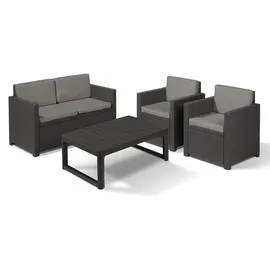 ALLIBERT Loungeset 4-tlg. Grau