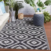 bc-agentur Bestlivings Outdoor Teppich 90x150cm Karo