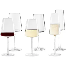 Stölzle Lausitz Power Wein- und Sektgläser 6er Set transparent 