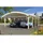 SKANHOLZ Franken Bogendach Doppelcarport aus Leimholz 6,35 x 9,69 cm unbehandelt