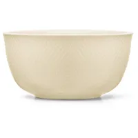 Lyngby Rhombe Earth Servierschale 22 cm, beige