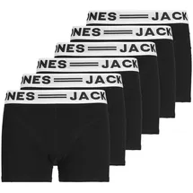 JACK & JONES SENSE TRUNKS Schwarz/Weiß 140 6er Pack