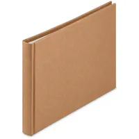 Hama Wrinkled Buchalbum 24x17 36 weiße Seiten, braun 7614