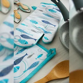 Excelsa North Sea Baumwolle, 20x20 cm, Mehrfarbig