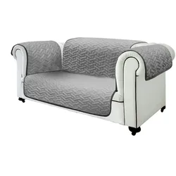 Starlyf Sofa Cover Zweisitzer, Sofahusse, Sofaauflage, wasserabweisend, wendbar schwarz und grau, 190x240 cm, Sofabezug