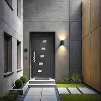 PANTO K043 links 100 x 200 cm anthrazit/weiß