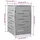 vidaXL Mülltonnenbox für 1 Tonne 69 x 77,5 x 115 cm grau