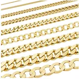 HOPLO Panzerkette Goldkette Panzerkette 1,6 mm weit - 19 cm Armkette - 333-8 Karat Gold, Made in Germany goldfarben 19 cm Damen Armkette