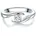 Ring aus Sterling Silber mit Zirkonia in silber Gr 50